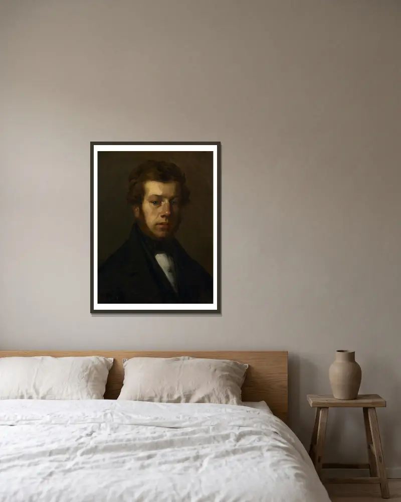 Monsieur Martin av Jean-François Millet inramad på en vägg