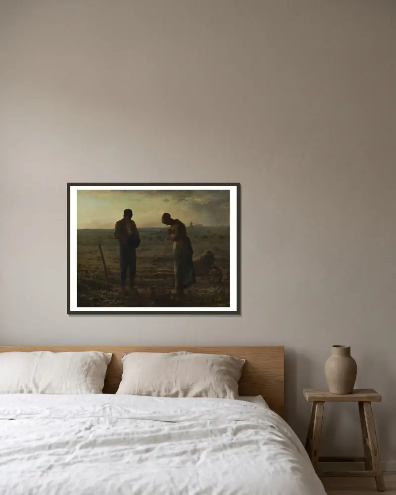 Modlitwa Anioł Pański, Jean-François Millet w ramie na ścianie
