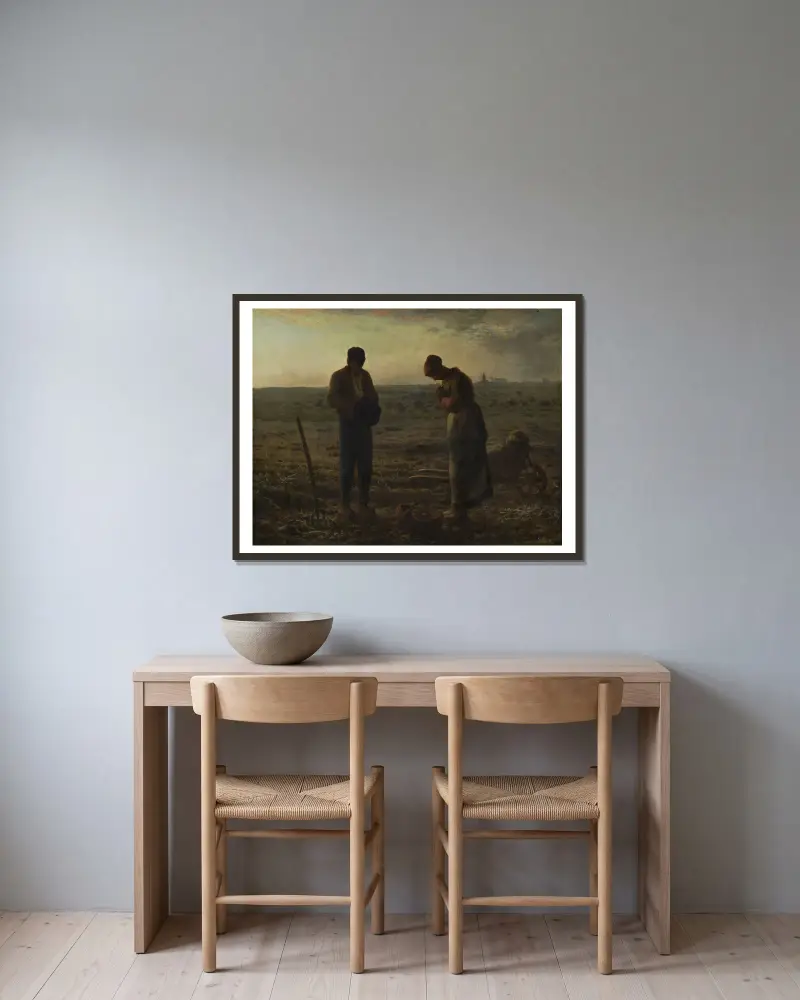 Modlitwa Anioł Pański, Jean-François Millet w ramie na ścianie