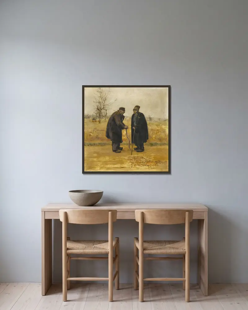 Setkání, Jean François Raffaëlli v rámu na stěně