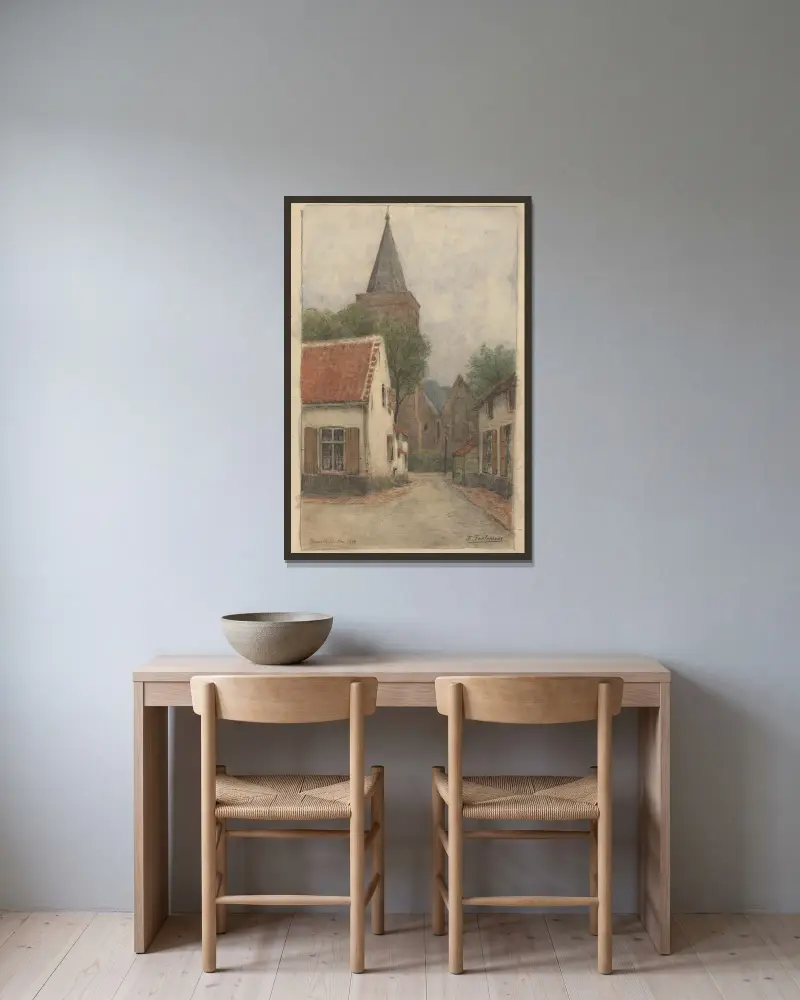 Ramskapelle, Jean-François Taelemans v rámu na stěně