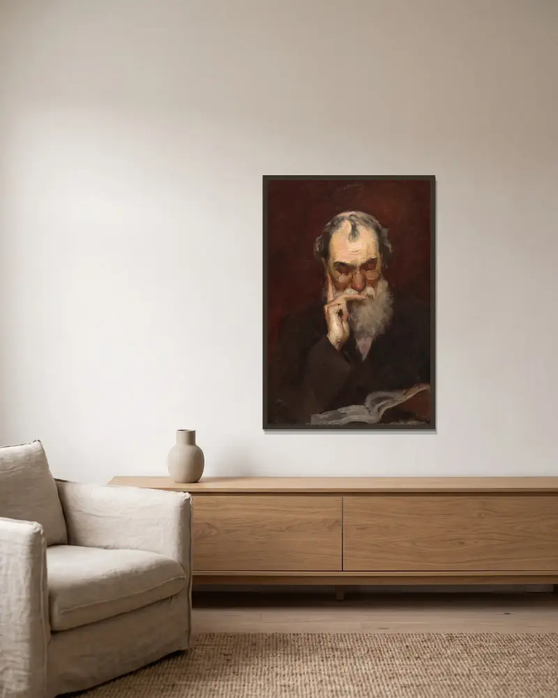 Henry James, Sr., Frank Duveneck v rámu na stěně