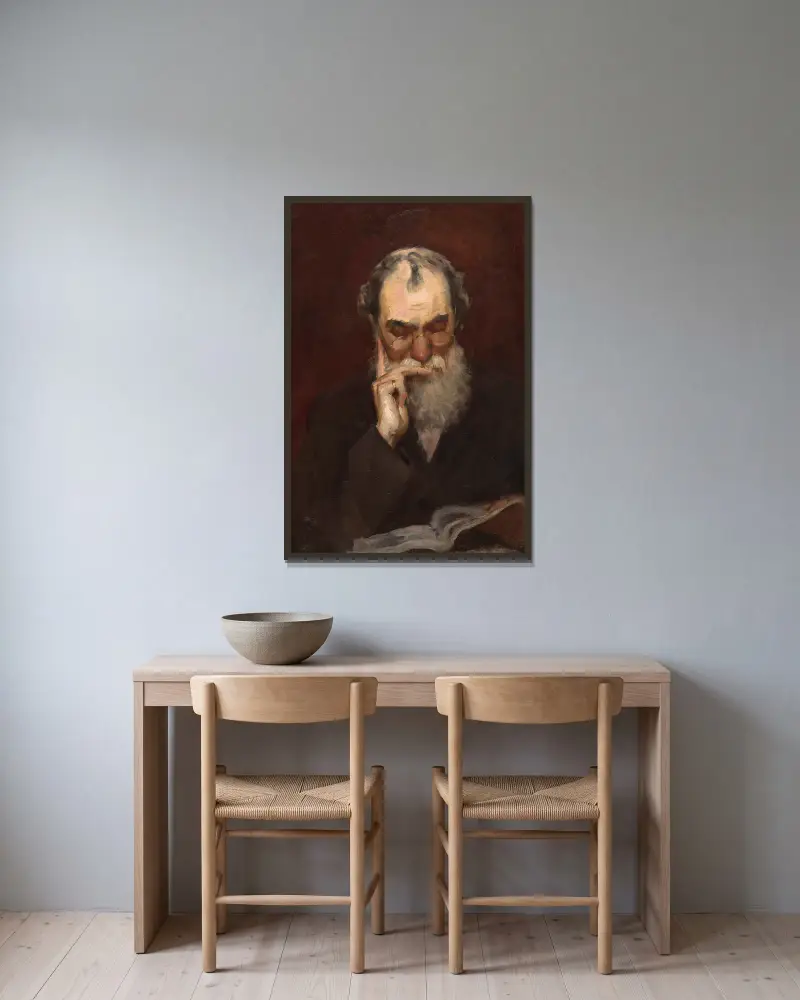 Henry James, Sr., Frank Duveneck v rámu na stěně