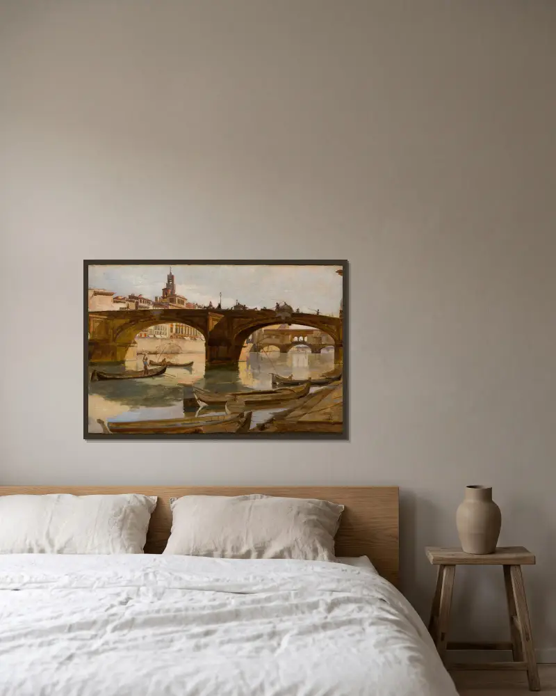 Mosty; Florencja, Frank Duveneck w ramie na ścianie