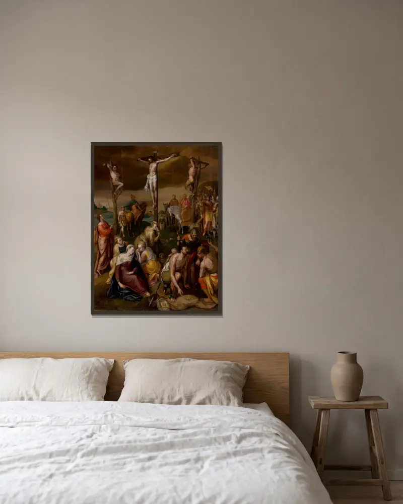 Ukřižování, Frans Floris v rámu na stěně