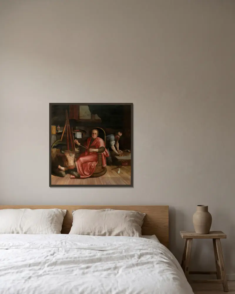 Svatý Lukáš, Frans Floris v rámu na stěně
