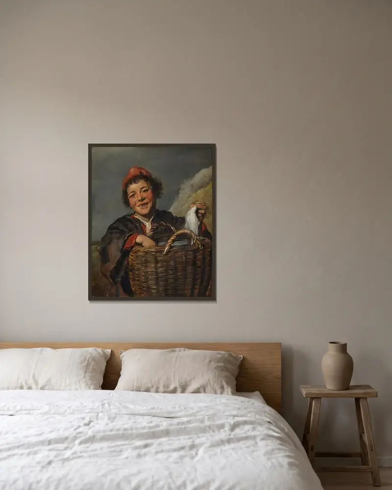 Chłopiec rybak, 1630, Frans Hals w ramie na ścianie