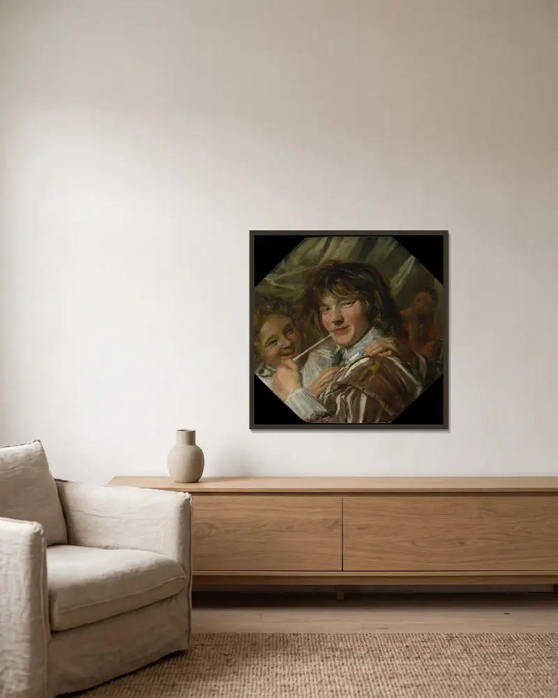 Palacz, Frans Hals w ramie na ścianie