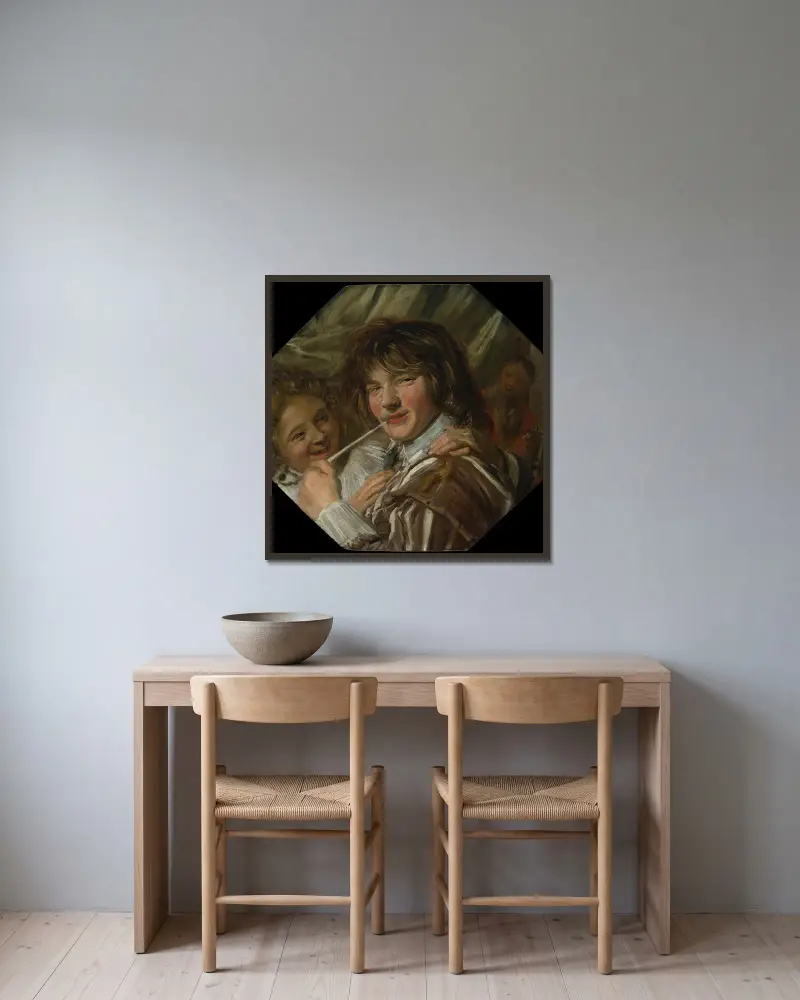 Palacz, Frans Hals w ramie na ścianie