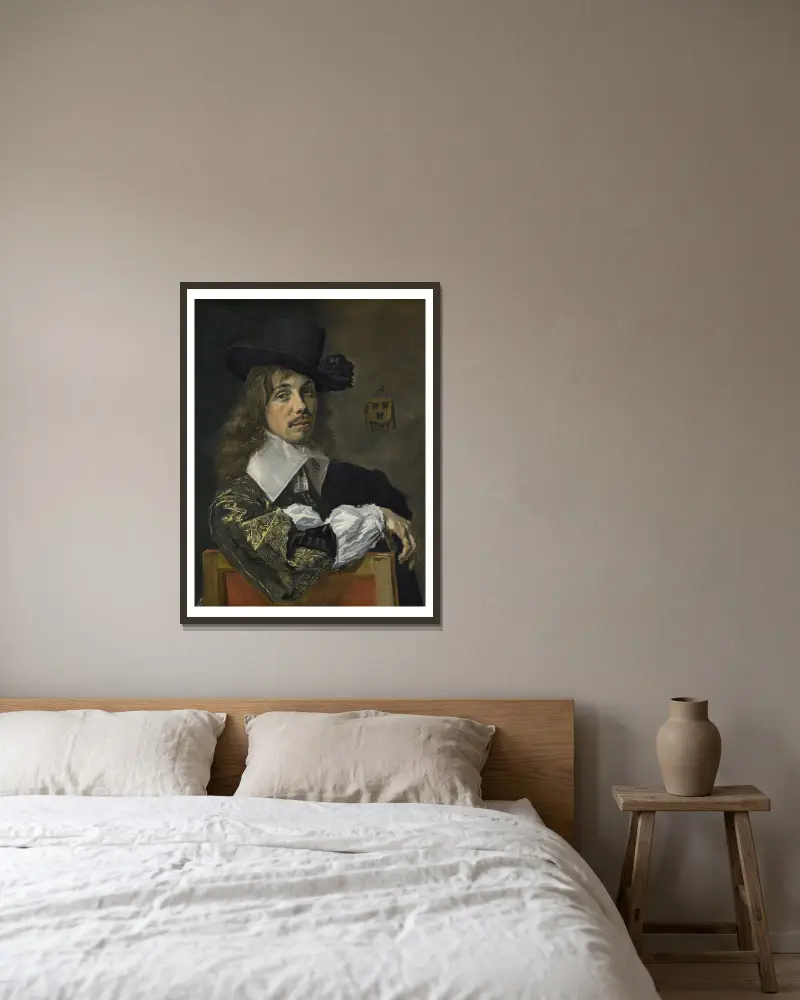 Willem Coymans von Frans Hals gerahmt an einer Wand