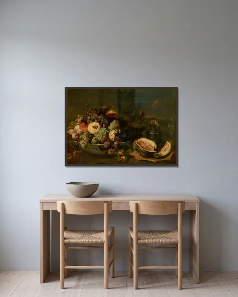Martwa natura, Frans Snyders w ramie na ścianie
