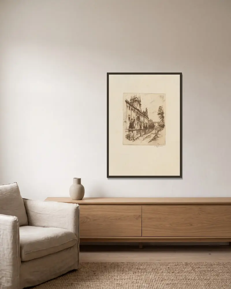 The Loretta von Tavík František Šimon gerahmt an einer Wand