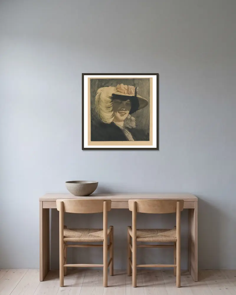 Ve světle lampy, Tavík František Šimon v rámu na stěně