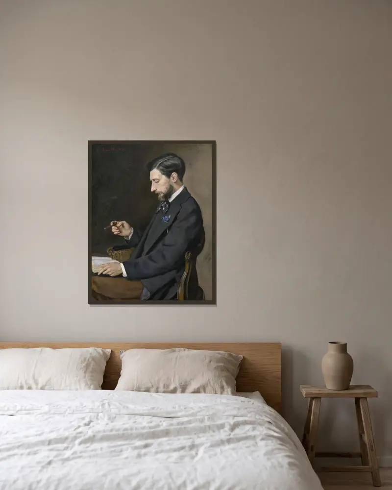 Edmond Maître, Frédéric Bazille w ramie na ścianie