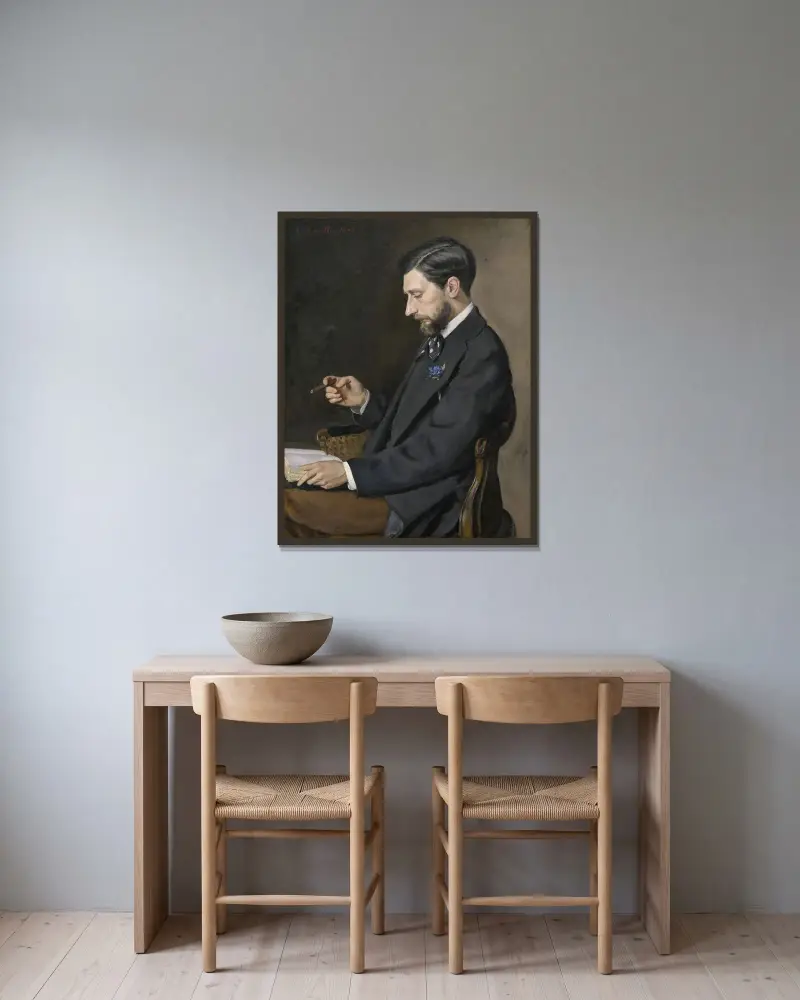 Edmond Maître, Frédéric Bazille w ramie na ścianie