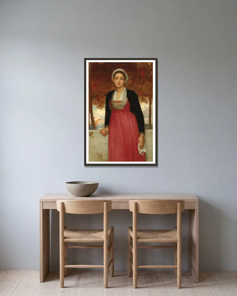 Amarilla, Frederic Leighton v rámu na stěně