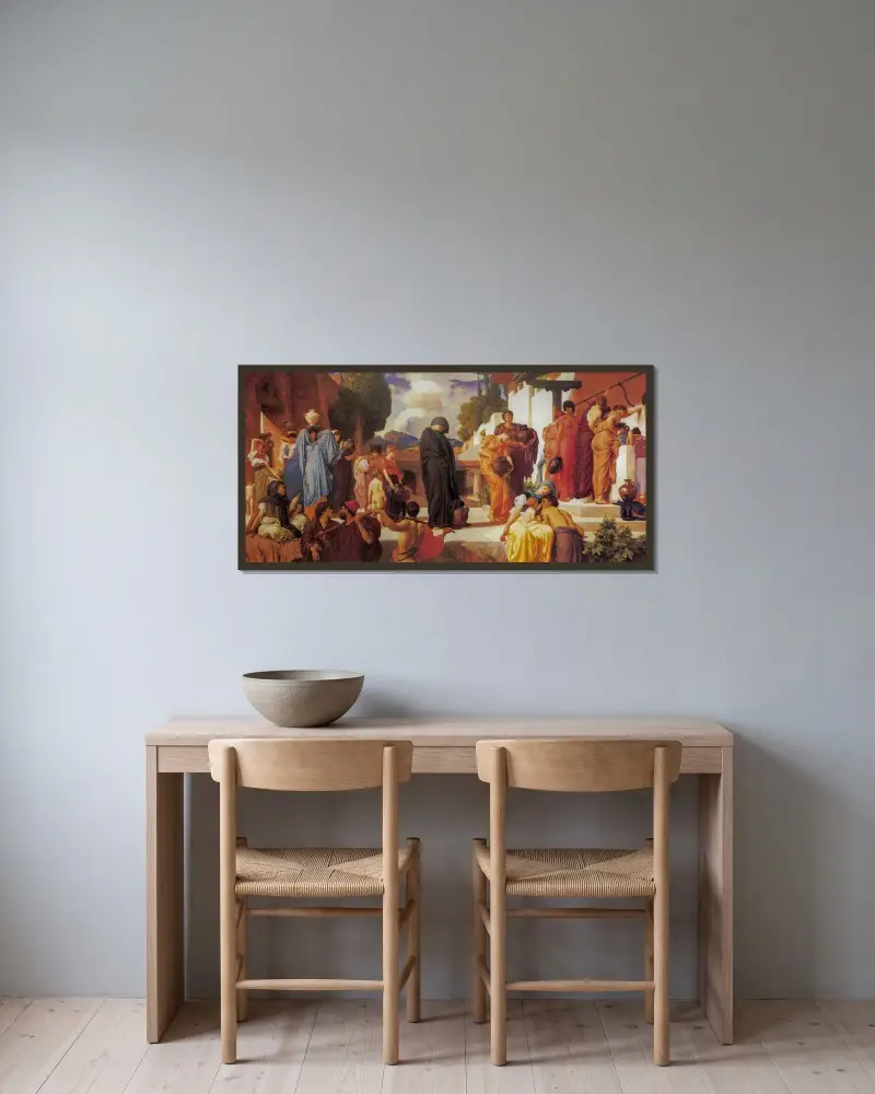 Zajatá Andromaché, Frederic Leighton v rámu na stěně