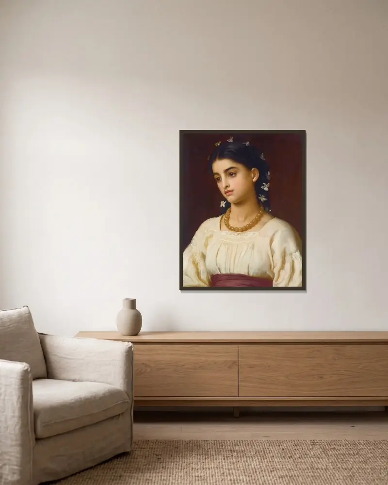 Catarina, Frederic Leighton v rámu na stěně