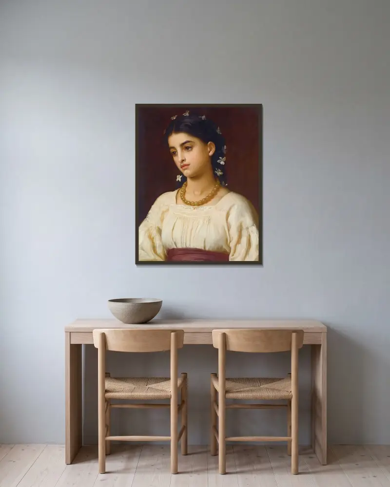 Catarina, Frederic Leighton v rámu na stěně