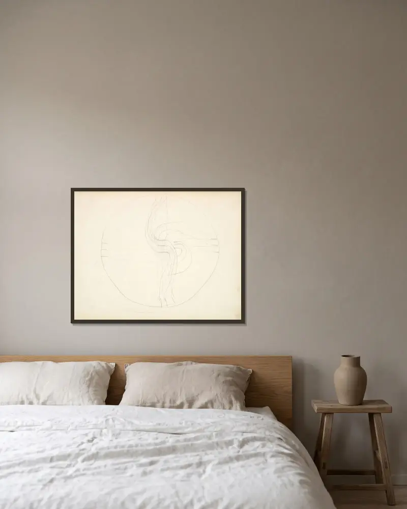 Cirkulární diagram, Frederic Leighton v rámu na stěně