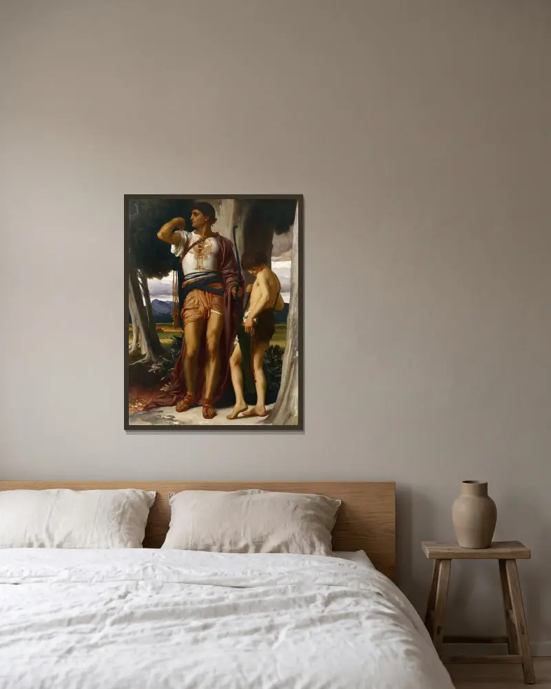 Jónatanovo znamení Davidovi, Frederic Leighton v rámu na stěně