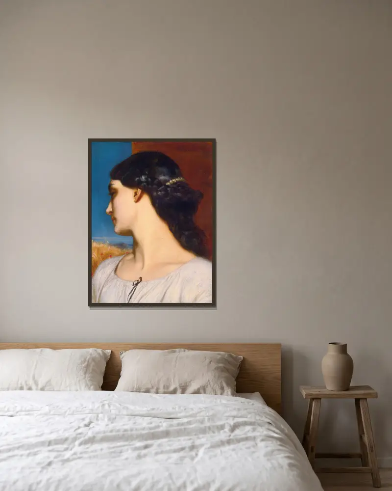 La Nanna (Šťastné hodiny), Frederic Leighton v rámu na stěně