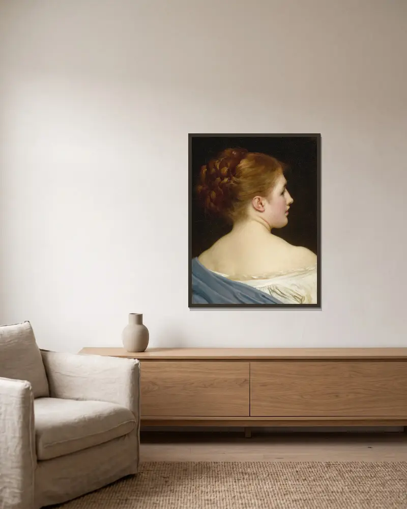 Lilie, Frederic Leighton v rámu na stěně