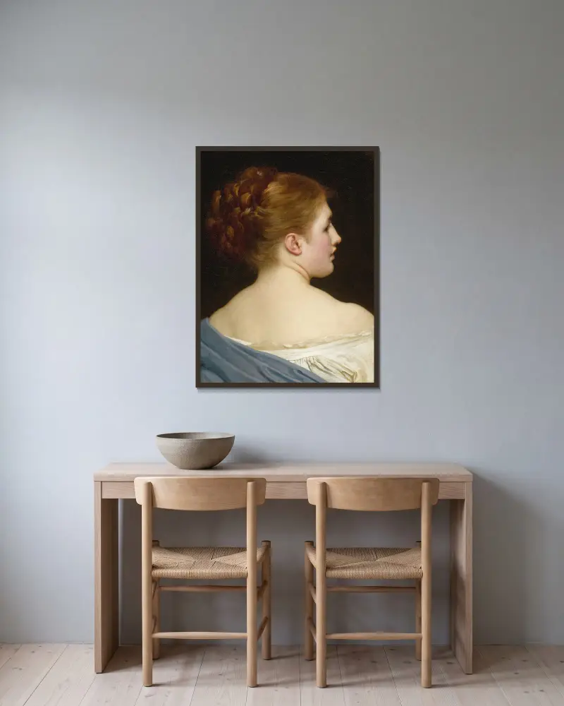 Lilie, Frederic Leighton v rámu na stěně