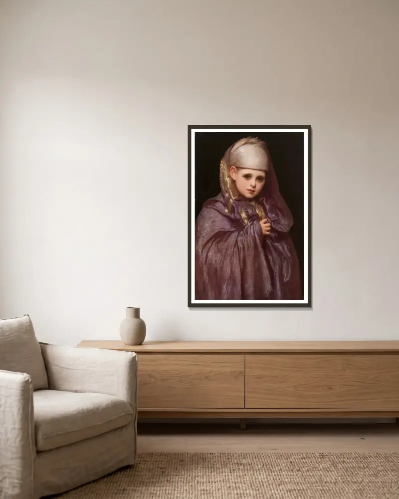 Malá Fatima, Frederic Leighton v rámu na stěně