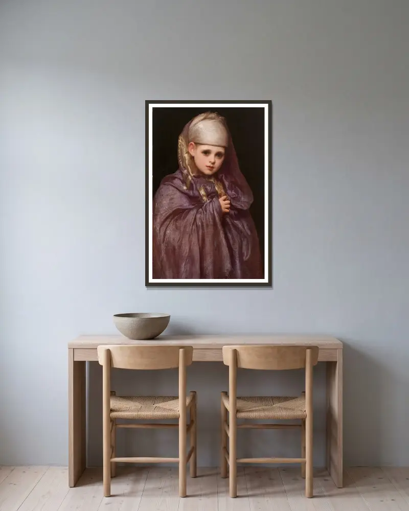 Malá Fatima, Frederic Leighton v rámu na stěně