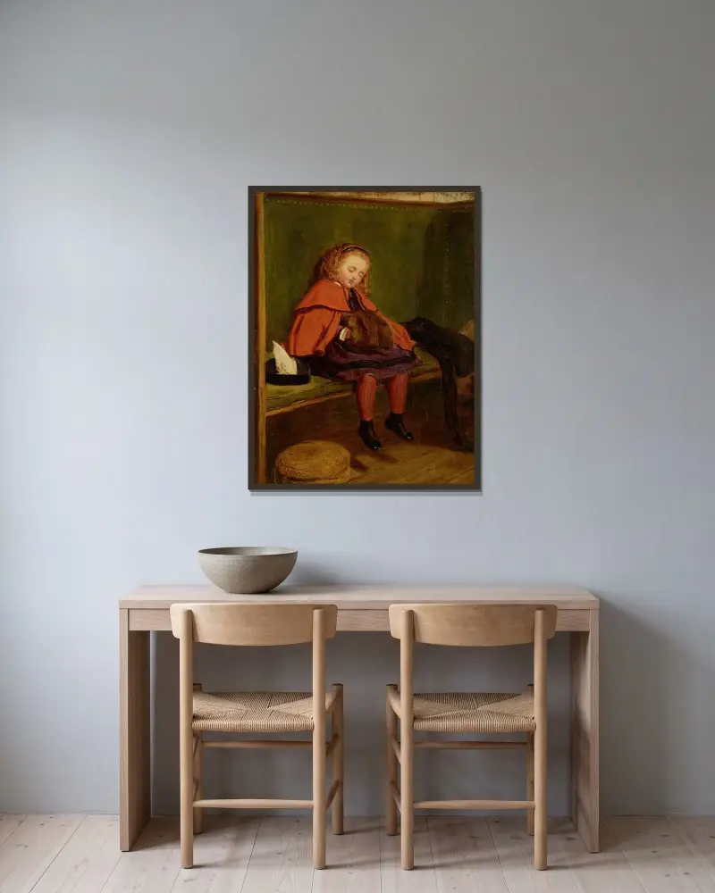 Meine zweite Predigt von Frederic Leighton gerahmt an einer Wand