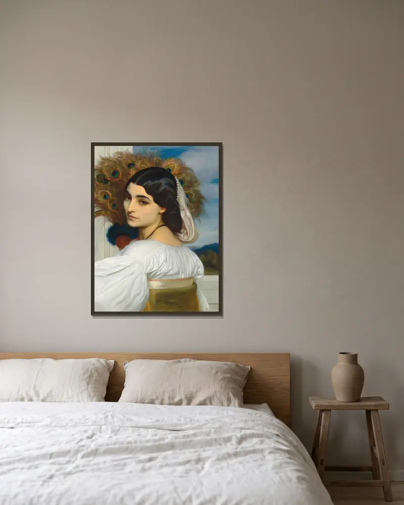 Pavonia, Frederic Leighton v rámu na stěně