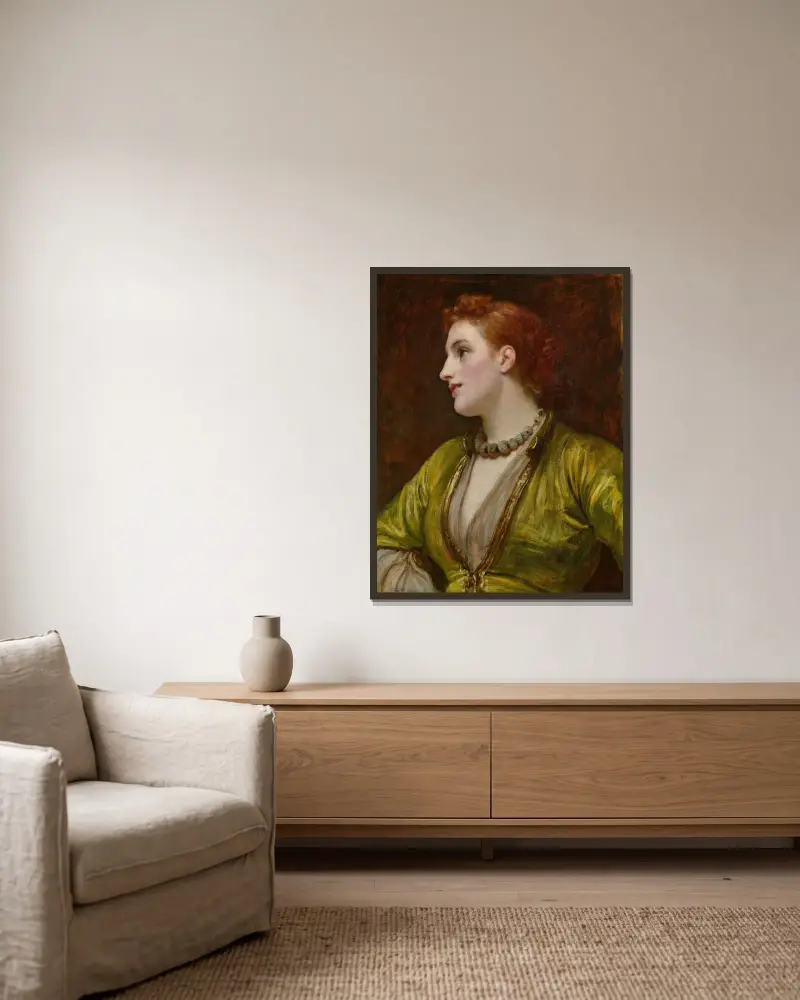 Rubinella, Frederic Leighton w ramie na ścianie