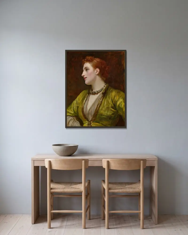 Rubinella, Frederic Leighton w ramie na ścianie