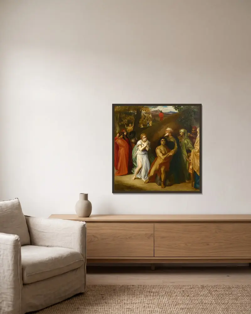 Samson a Dalila, Frederic Leighton v rámu na stěně