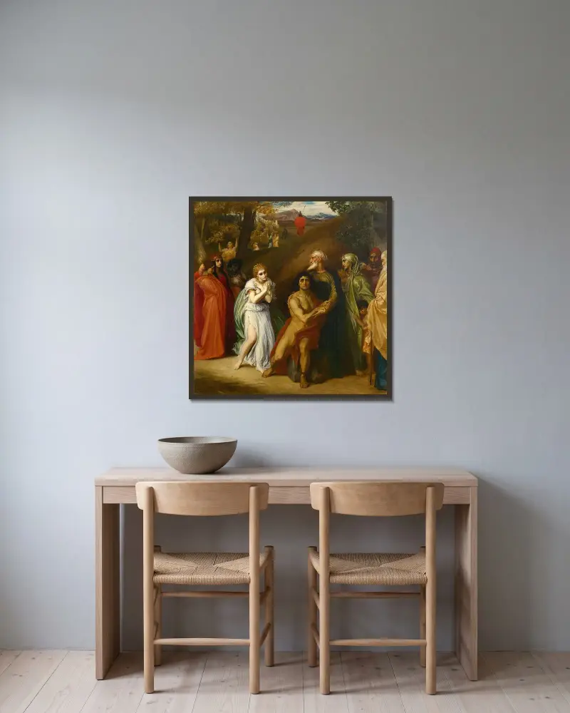 Samson a Dalila, Frederic Leighton v rámu na stěně