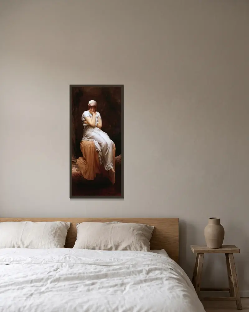 Samota, Frederic Leighton v rámu na stěně
