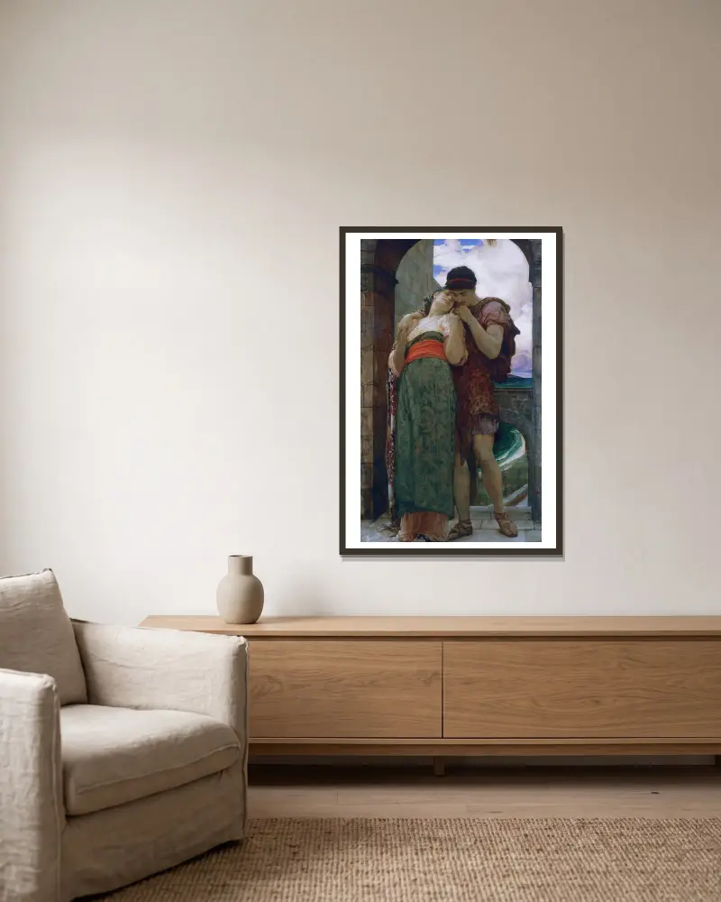 Vermählt von Frederic Leighton gerahmt an einer Wand