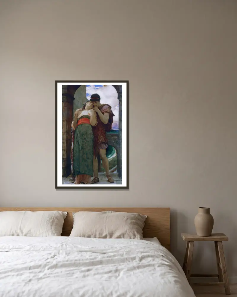 Vermählt von Frederic Leighton gerahmt an einer Wand