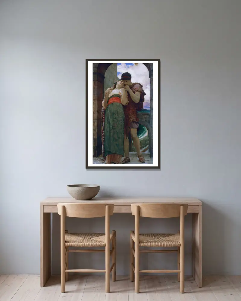 Vermählt von Frederic Leighton gerahmt an einer Wand