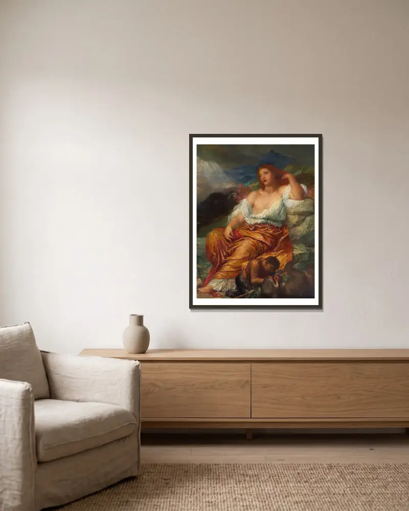 Ariadna, George Frederic Watts v rámu na stěně