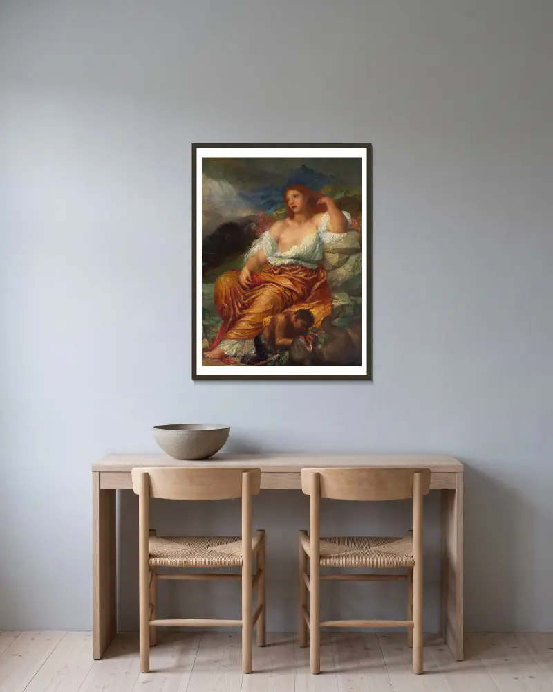 Ariadna, George Frederic Watts v rámu na stěně