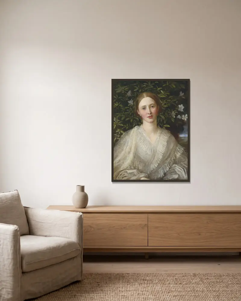 Helen Rose Huth, George Frederic Watts v rámu na stěně