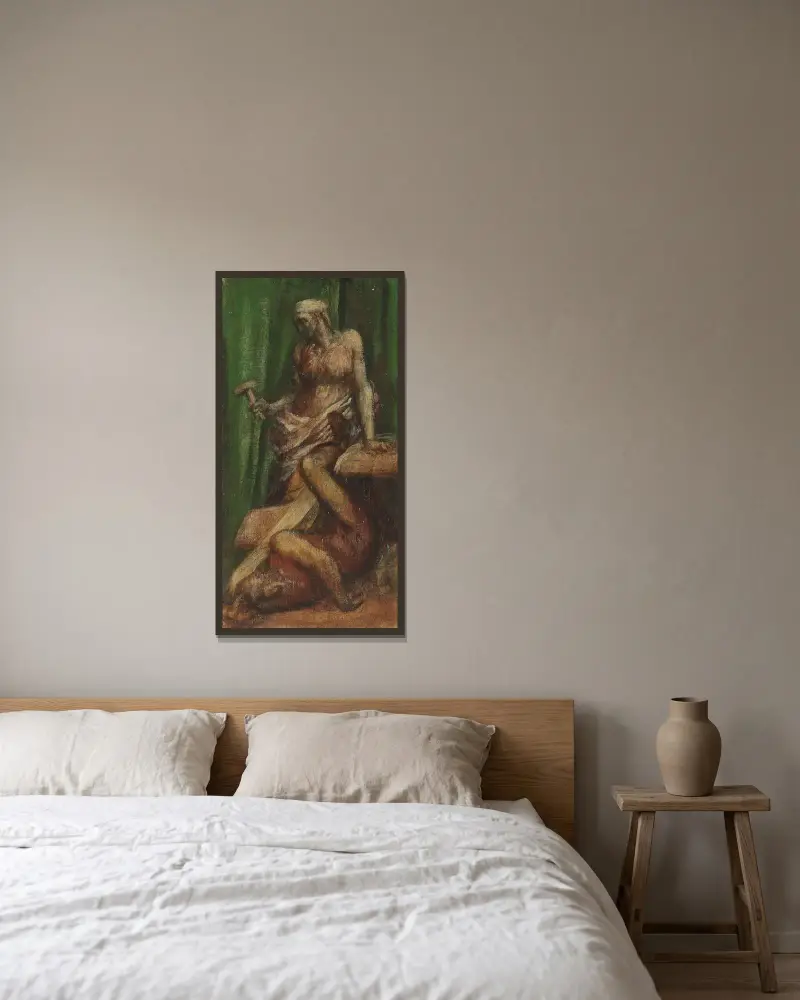Jael av George Frederic Watts inramad på en vägg