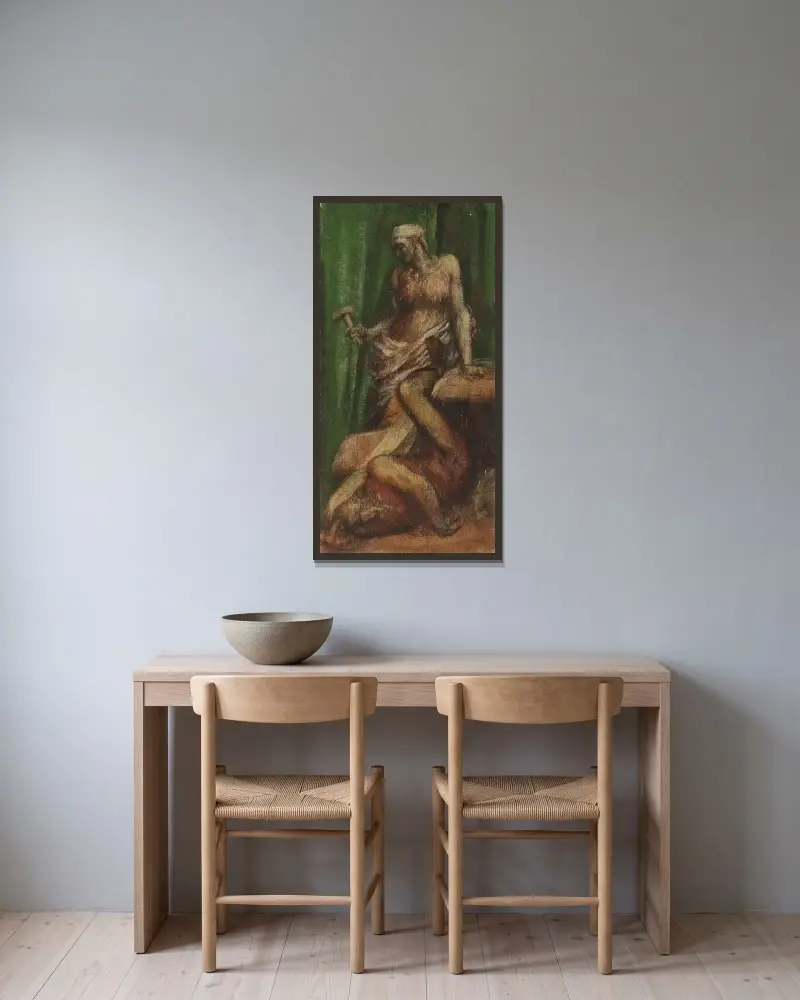 Jael av George Frederic Watts inramad på en vägg