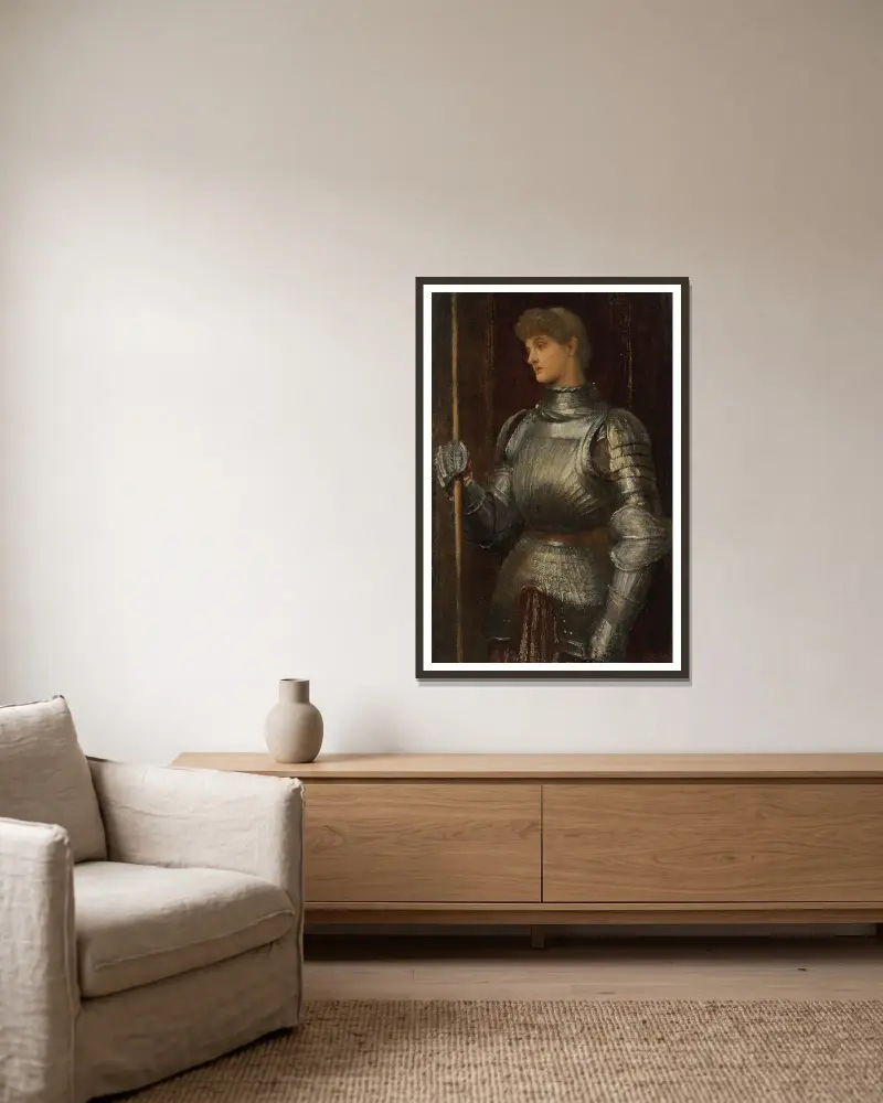 Joanna d’Arc, George Frederic Watts w ramie na ścianie