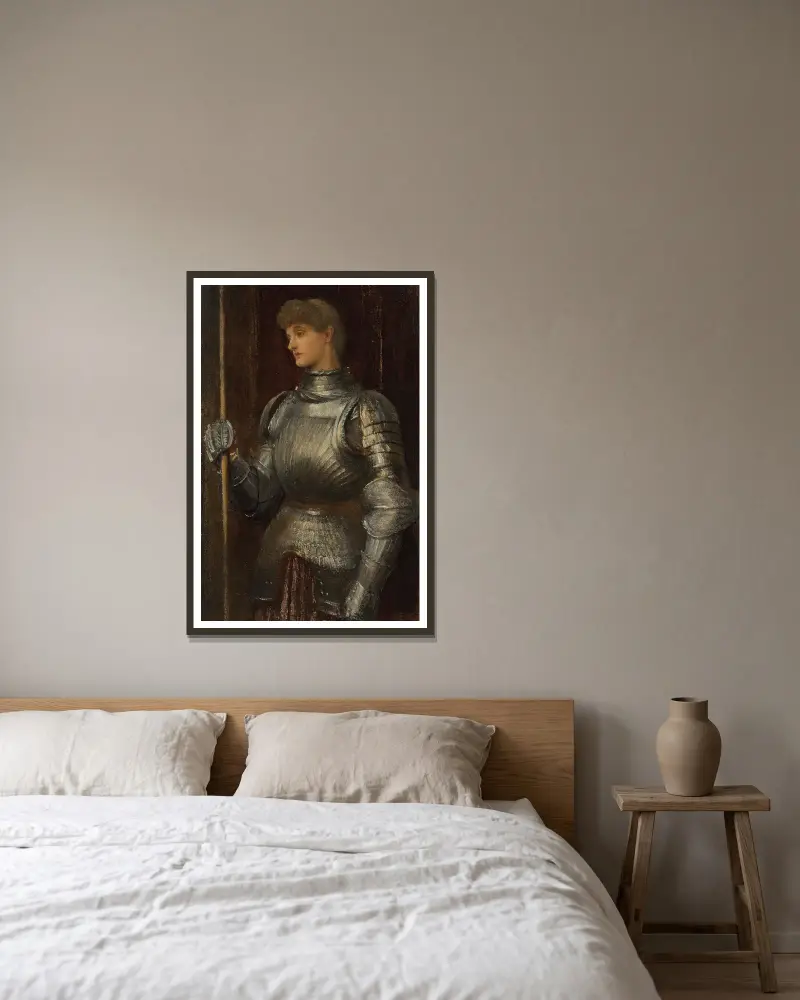 Joanna d’Arc, George Frederic Watts w ramie na ścianie