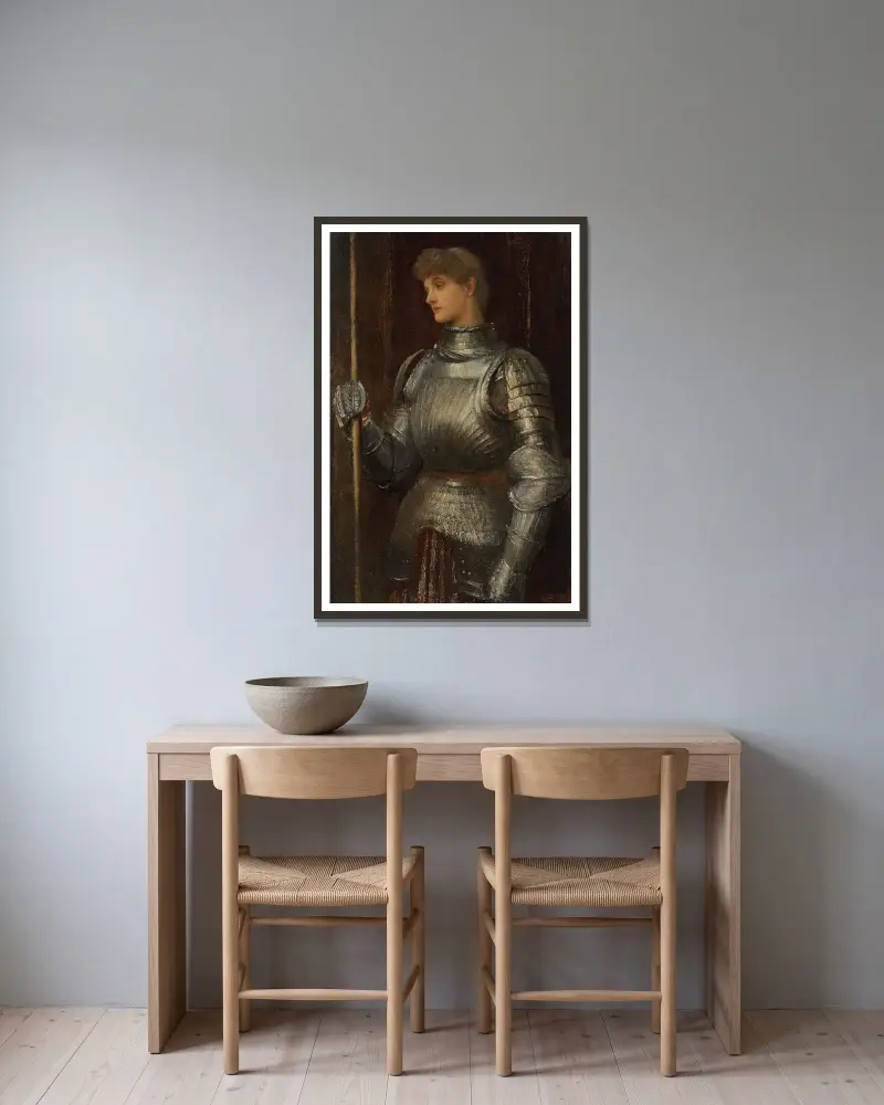 Joanna d’Arc, George Frederic Watts w ramie na ścianie