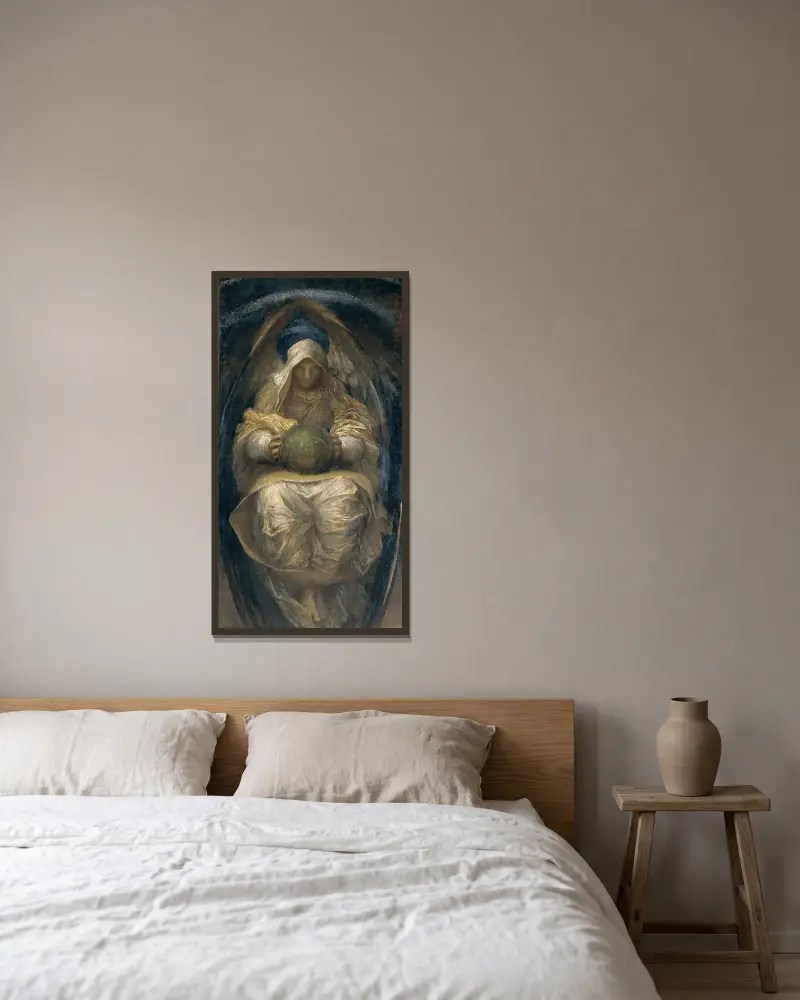 Den alltomfattande av George Frederic Watts inramad på en vägg