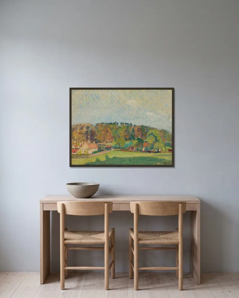 Jesień, Sussex, Spencer Frederick Gore w ramie na ścianie